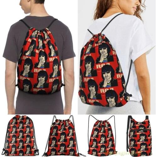 Unisex Drawstring Bags Julian Casablancas Women Drawstring Backpacks Men Outdoor Travel Backpacks Training Fitness Bag