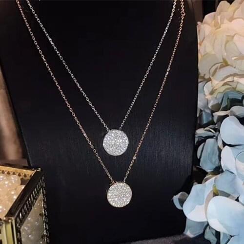 Designer Fashion 925 Sterling Silver Jewelry 3A Cubic Zirconia Party Necklace