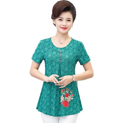 2021 New Plus Size T-shirt Women Summer Casual Short Sleeve O-neck Tops and Pullover Print Tee Shirts Femme Clothes 5XL