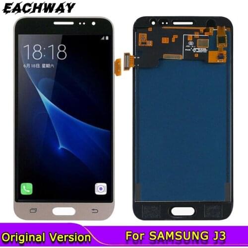 Can Adjust Brightness Display For Samsung Galaxy J3 2016 J320 J320F J320P J320A LCD Replacement Touch Screen Digitizer Assembly