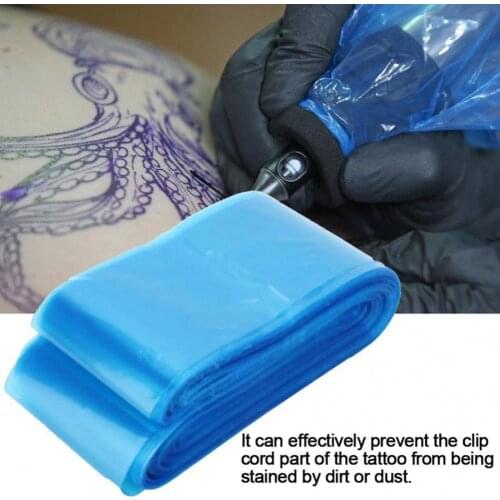 100Pcs Disposable Tattoo Machine Hook Line Protection Bag Clip Cord Sleeve Cover