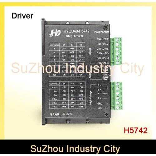 3A 12-32VDC 128 Microstep CNC Stepper motor Driver H5742 stepping motor driver for nema17,nema23 stepper motor controller