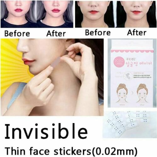 40pcs Lift Face Sticker Instant Face Neck and Eye Lift Facelift V Shape Tapes Bands Sticker Slim Makeup Adhesive Tape