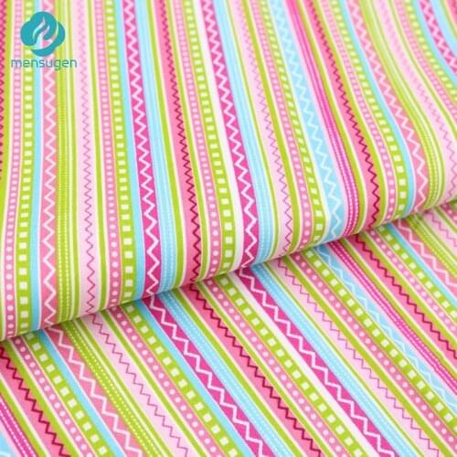 50cm*160cm Bohemian Colorful Stripe Cotton Fabric For Sewing,Bedding Textile Cloth,Pillows And Quilting Crafts