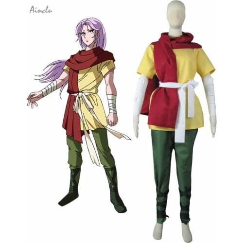 Ainclu Free Shipping New Saint Seiya Soul of Gold Gold Saints Aries Mu Uniform Anime Adult Kid Halloween Cosplay Costume