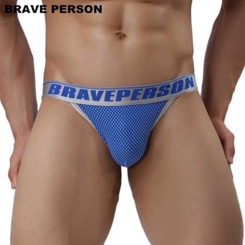 BRAVE PERSON Brand Sexy Men Underwear Briefs Shorts High Quality Nylon Fabric Briefs For Man Low Waist Male Underpants Panties