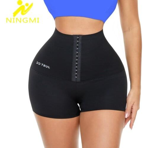NINGMI Shapewear Leggings Women Body Shaper Pants High Waist Trainer Tummy Control Pant Push Up Thigh Slimmer Legging