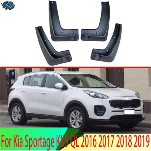For Kia Sportage KX5 QL 2016 2017 2018 2019 4PCS Mud Flaps Splash Guards Fender Mudguard Kit Mud Flap Splash Guards Mudguard