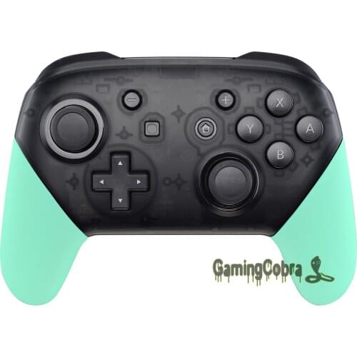 EXtremeRate Custom Mint Green Handle Grips Housing Shell Repair Parts with Tools for NS Switch Pro Controller