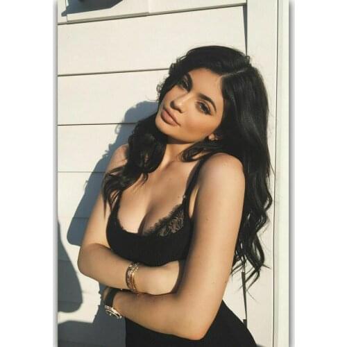 F226 Kylie Jenner New Sexy Model Star Girl Silk Fabric Wall Poster Art Decor Sticker Bright
