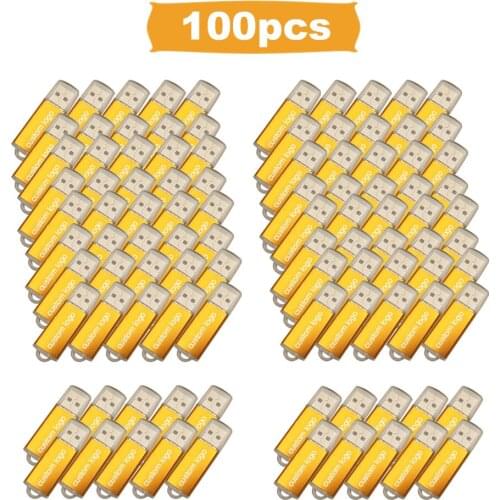 100pcs/lot 16GB pendrive metal Customize USB flash drive 32GB 64G pen drive USB2.0 memory stick 128GB U Disk cle usb For wedding