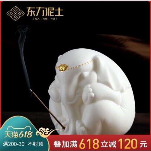 Ceramic elephant inserted household indoor incense burner inserted joss stick wingceltis sweet sweet a aloes incense