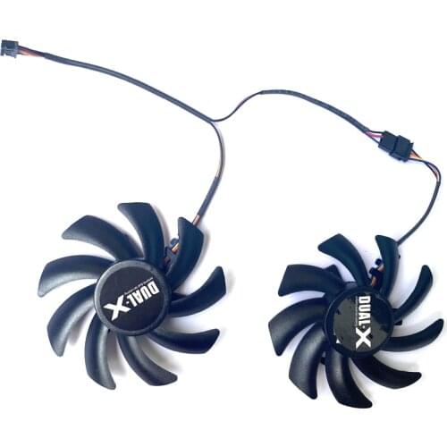 2PCS NEW FD7010H12S FDC10H12S9-C 4PIN 85MM Cooling Fan RX470 For Sapphire R9 270X 280X HD7870 HD7950 HD7850HD6850 Video Card Fan