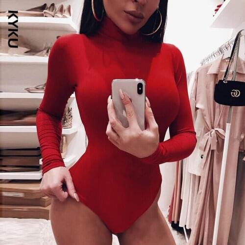 Женские боди с длинным рукавом KYKU China At AliExpress