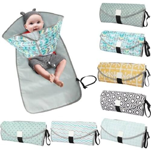 3-in-1 Multifuctional Baby Changing Mat Waterproof Portable Infant Napping Changing Cover Pads Travel Outdoor Baby Diaper Bag