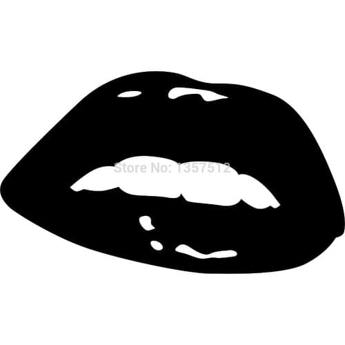 Hot Sale Sexy Lips Car Window Sticker For Truck Bumper Auto SUV Door Laptop Kayak Vinyl Decal 8 Colors