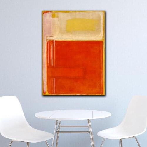Wall Pictures For Living Room Abstract Mark Rothko No.8, 1949 Canvas Art Home Decor Modern No Frame Oil Painting