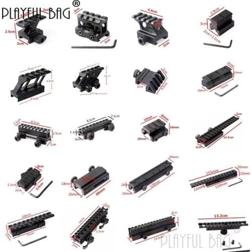 PB Playful bag CS rails Heighten rail Refitting parts Gel ball gun accessory CS sport deocrative toys QE52S