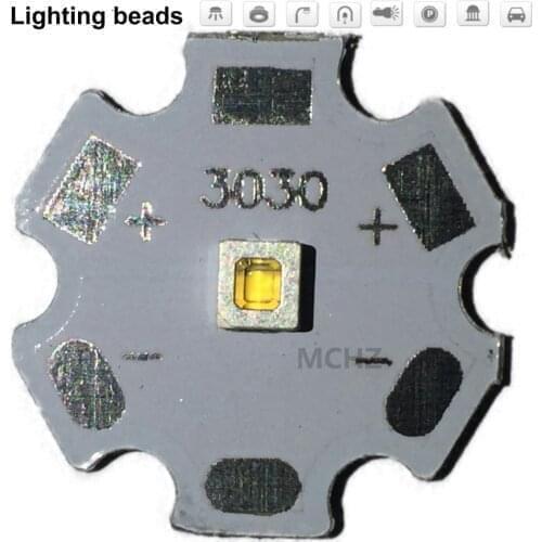 100pcs Samsung 3030 2W PCS Cree XPE XP-E /XTE XT-E/XPG XP-G 3535LED PCB Aluminum board 20mm For DIY LED
