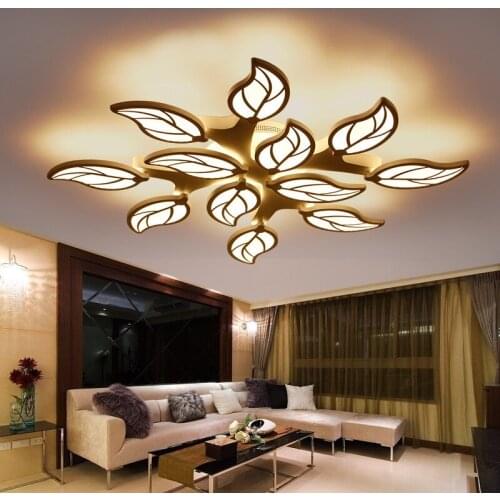 Modern Creative Foliage LED Ceiling Light Living Room Bedroom Study Room Lamp Office & Commercial Interior Ceiling lamp 110-240V