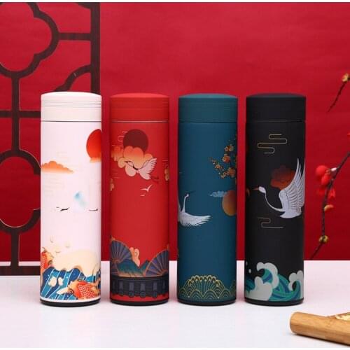 Creative Chinese Style National Tide Vacuum Cup Female Stainless Steel Water Cup Vacuum Cup Annual Meeting Gift Cup