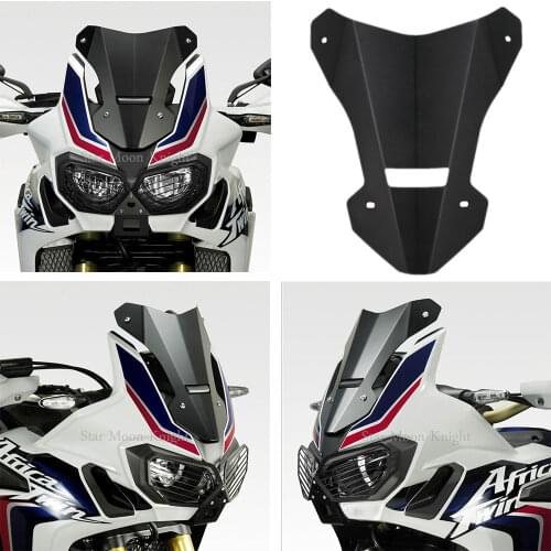 Motorcycle Accessories Sports WindScreen Windshield Wind Deflectors Fits For HONDA CRF1000L Africa Twin crf 1000L 2016-2019