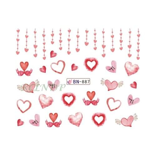 Water sticker for nail art decoration slider watercolor eyes adhesive design decal manicure lacquer accessoires polish foil