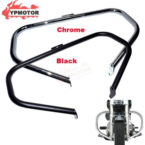 Motorcycle Engine Guard Highway Crash Bar Bumper For Heritage Softail Classic FLSTC Springer FLSTS Fat Boy FLSTF Deluxe FLSTNI