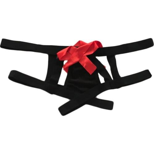 Women Plus Size G-string Bowknot Underpant G-String Sexy Thong Lingerie Hollow Panties Sleepwear High Waist Underwear Briefs