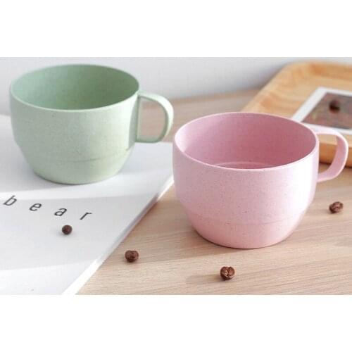 1pcs Drink Tea Cups Degrees Rotated With Handle Trainning Feeding Safe Leakproof Infant Water