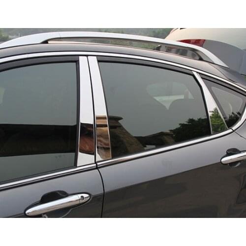 8pc for FAW BESTURN X80 2013-2017 Window trim Center post B column trim