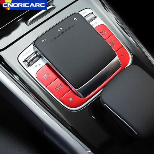 Car Center Console Multimedia Mouse Button Sequin Decoration For Mercedes Benz A B Class W177 W247 CLA C118 GLA H247 GLB X247