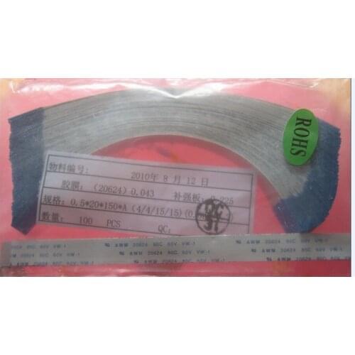 Free shipping FFC 0.5pitch 20pin 150mm long type A Flexible Flat Cable For TTL LCD DVD Computer Printer AWM 80C 60V VW-1V