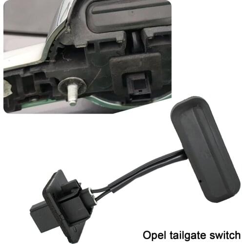 Black ABS Tailgate Boot Switch Trunk Opening Release For Opel Insignia Vauxhall Insignia Hatch Saloon For Buick Regal 13422268
