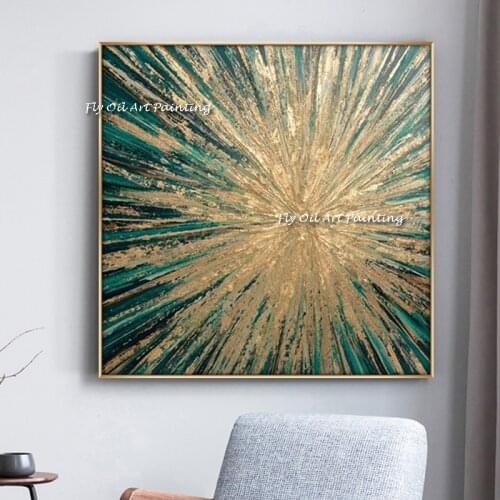 Hand-painted High Quality Oil Painting Artist Gold Knife Thick Oil Painting Modern abstract wall art handmade image