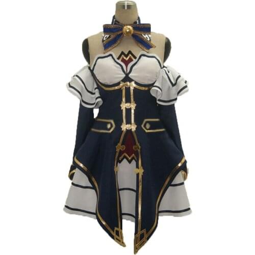 Hyperdimension Neptunia Blanc White Heart Uniform Cosplay Clothing Cos Costume with socks