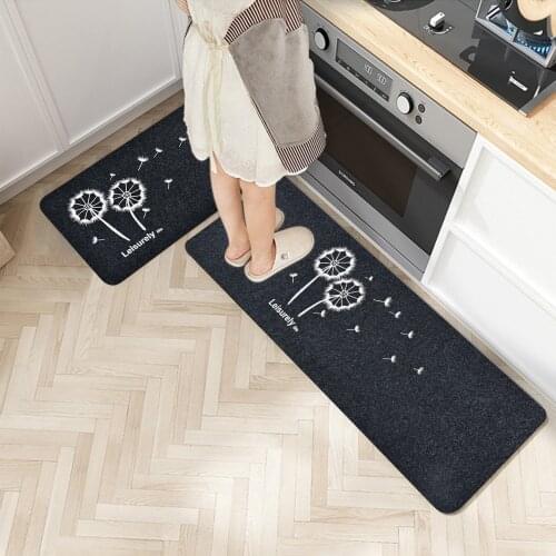 2Pcs Kitchen Carpet Anti-Slip Doormat Printed Entrance Doormats for Bathroom Hallway Nordic Area Rugs Long Floor Mat Home Decor