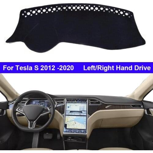 Car Dashboard Cover Dash Mat Carpet Cape For For Tesla S 2012 -2020 2019 2018 2017 2016 2015 Anti-sun Sun Shade Car Styling Auto