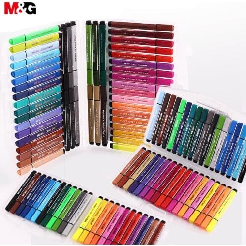 M&G Triangle Watercolor Pen 12/18/24/36/48 Color Graffiti Pen Art Mark Drawing Color Sketch Color Pen TCP92130