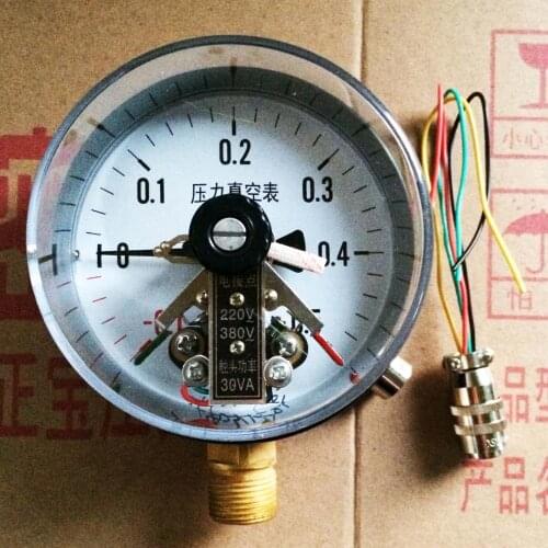 YXC-100 -0.1-0.5Mpa magnetic contact type electric contact vacuum meter electric contact pressure gauge