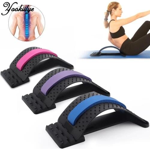 Back Massager Stretcher Equipment Massage Tools Massageador Magic Stretch Fitness Lumbar Support Relaxation Spine Pain Relief