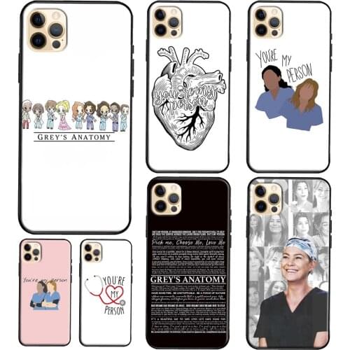 You're My Person Greys Anatomy Soft TPU Case For iPhone 11 12 Pro Max mini Case For iPhone XR X XS Max SE 2 7 8 Plus