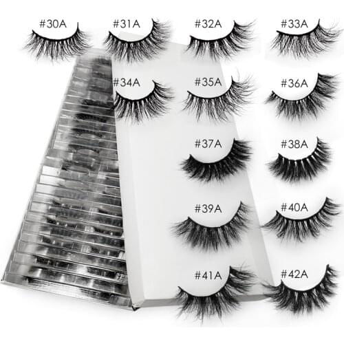 False Eyelashes 20/50pcs Lashes Wholesale Mink Eyelashes In Bulk Mink Lashes Natural cilios maquiagem faux cils Eyelash bundles