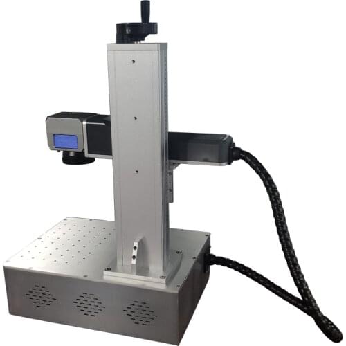 Floor type mini portable carbon dioxide co2 protect 30w 50w max flying line closed fiber 3w uv laser marking machine