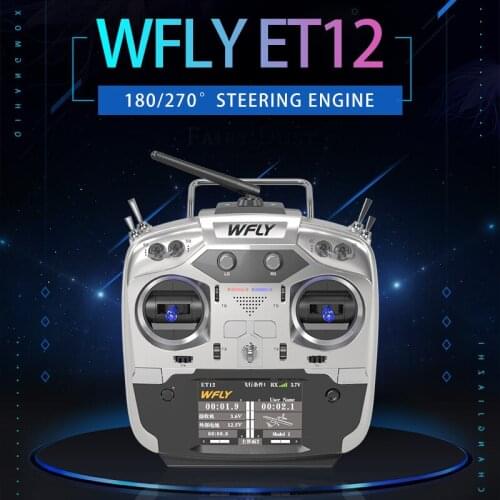 New Arrivals WFLY ET12 2.4GHz Remote Controller 12CH Plus RF209S Receiver For RC Boat /Car Helicopter Fixed wing