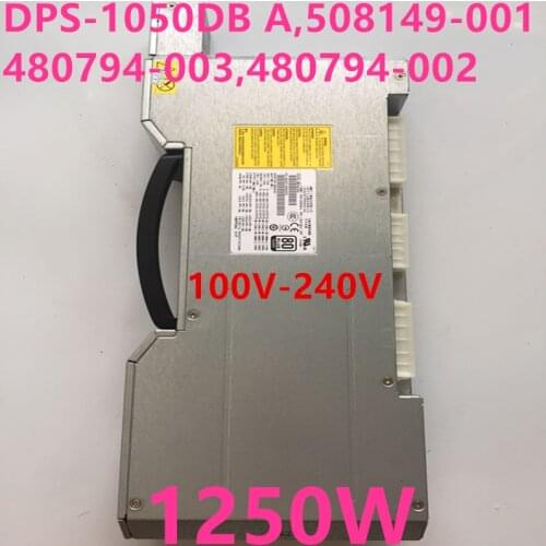 New PSU For HP Z800 1250W Power Supply DPS-1050DB A 508149-001 480794-003 480794-002