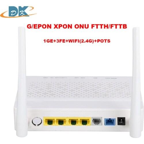 Fiber to the home optical GEPON ONU 1ge+3fe+wifi+pots xpon ont SC UPC APC connector FTTH Fiber optic equipment