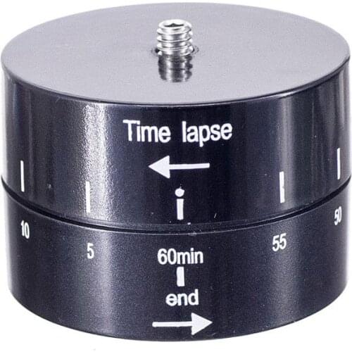 Panoramic Shooting 360 Degree 60 Minute Time Lapse Tripod Head for Cameras DSLRs GoPro Smartphones Photography Accessories