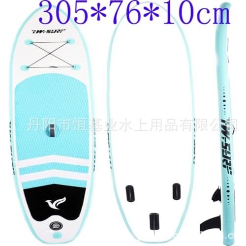 Beginners Thickening Drawing Material Single Stand Portable Inflatable Surfboard Surfing Board