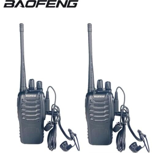 1/2 PCS Baofeng BF-888S Walkie Talkie 5W Two-way Radio Portatile CB Radio UHF 400-470MHz 16CH Comunicador Transceiver
